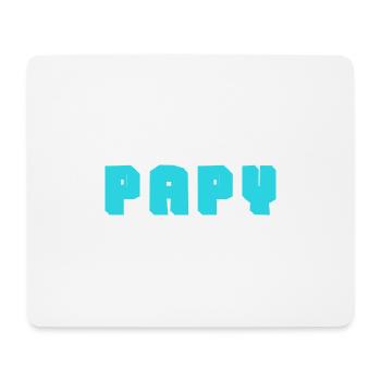 PAPY. FÊTE DES PÈRES. BONNE FÊTE PAPY. JE T'AIME. - Tapis de souris (format paysage) - blanc - Devant