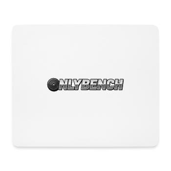 Onlybench grau - Mousepad (Querformat) - Weiß - Vorne
