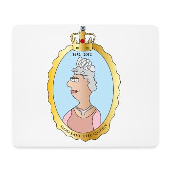 Queen Elizabeth II Großbritannien England Königin - Mousepad (Querformat) - Weiß - Vorne