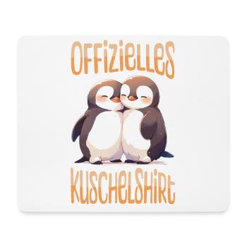 Offizielles Kuschelshirt Pinguine Liebe Herz Süß - Mousepad (Querformat) - Weiß - Vorne