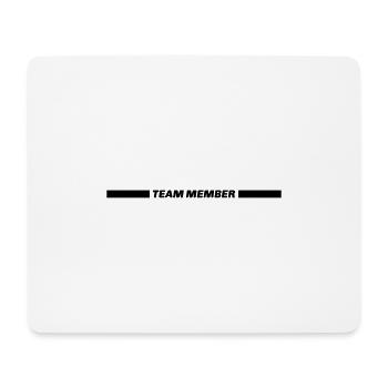 team member stroke - Mouse Pad (horizontal) - white - Front