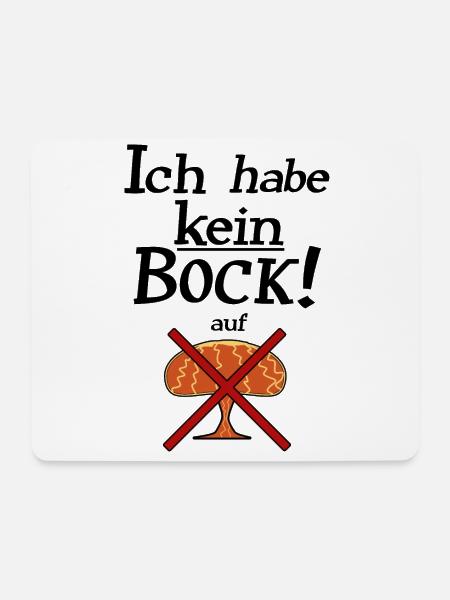 kein Bock auf Atomkrieg - Mousepad (Querformat) - Weiß