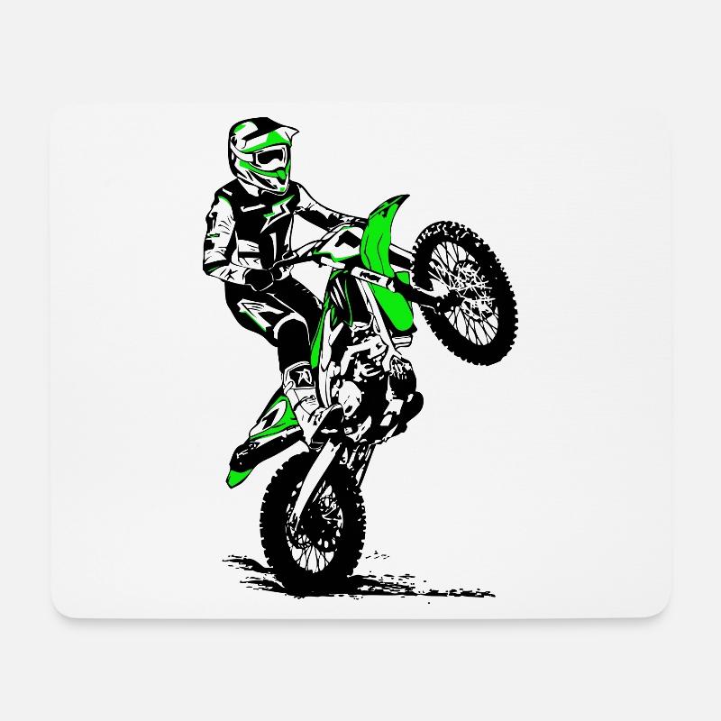 Supercross - Moto Cross - Motocross - Mousepad (Querformat) - Weiß