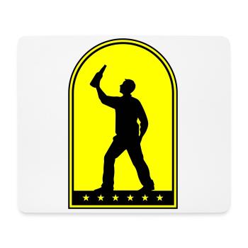 Drinking Bottle of Beer - Mouse Pad (horizontal) - white - Front