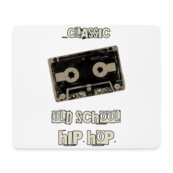 Classic Oldschool Hip Hop - Mouse Pad (horizontal) - white - Front