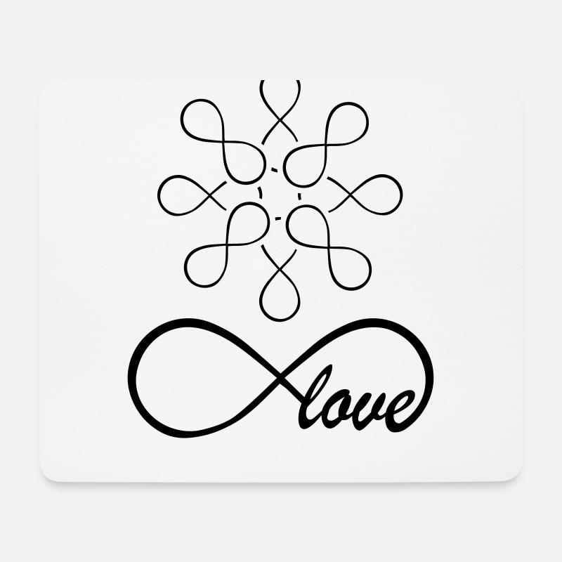 Love Infinity Swag - Mousepad (Querformat) - Weiß