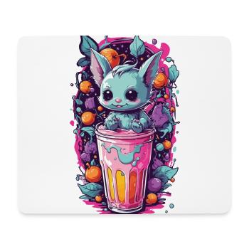 Kawaii gothique bonbons Goth monstre Pastel Design - Tapis de souris (format paysage) - blanc - Devant