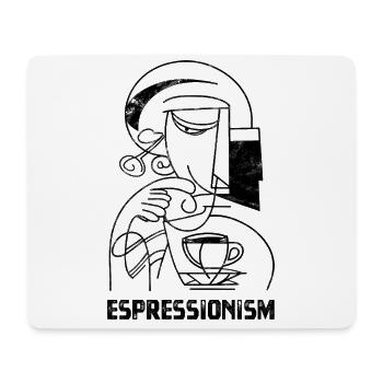 Espressionism - Espresso - Kaffee trinken - Mousepad (Querformat) - Weiß - Vorne