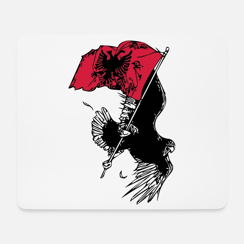 Albanischer Adler - Mousepad (Querformat) - Weiß