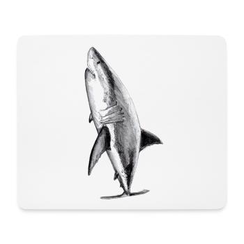 Great white shark - Mouse Pad (horizontal) - white - Front