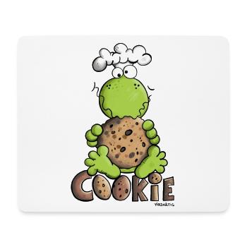 Frog with Cookie - Mouse Pad (horizontal) - white - Front