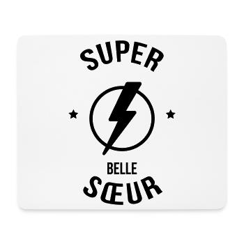 Belle Beau-Frère / Belle-Sœur / Beau Frere / Belle - Tapis de souris (format paysage) - blanc - Devant