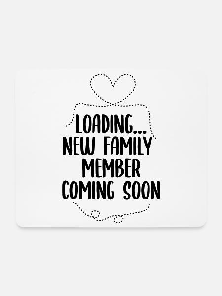 Pregnancy announcement - Mousepad (Querformat) - Weiß