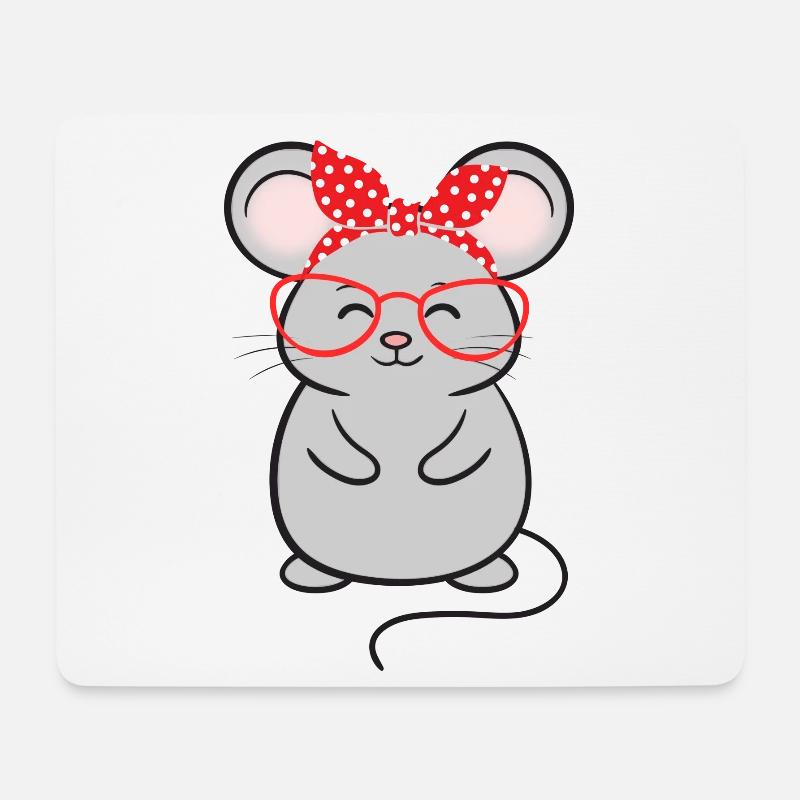Maus Mäuse - Mousepad (Querformat) - Weiß