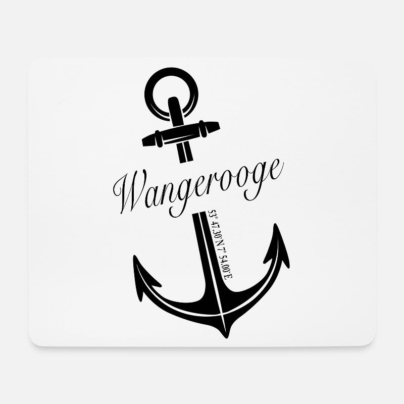 Wangerooge - Mousepad (Querformat) - Weiß