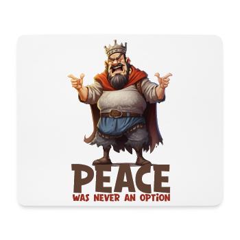 Funny King – Peace Fantasy RPG Design - Mouse Pad (horizontal) - white - Front