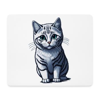Kätzchen - Mousepad (Querformat) - Weiß - Vorne