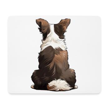 Border Collie - Mouse Pad (horizontal) - white - Front