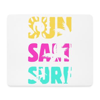 Sun Salt Surf Sommer - Mousepad (Querformat) - Weiß - Vorne