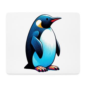 Pingouin - Tapis de souris (format paysage) - blanc - Devant