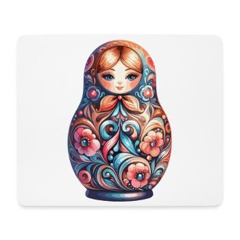 Matryoshka classic original gift - Mouse Pad (horizontal) - white - Front