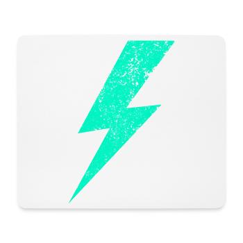 Electric flash in pastel - Mouse Pad (horizontal) - white - Front
