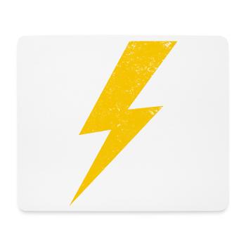 Energie Blitz Design für Power Fans - Mousepad (Querformat) - Weiß - Vorne