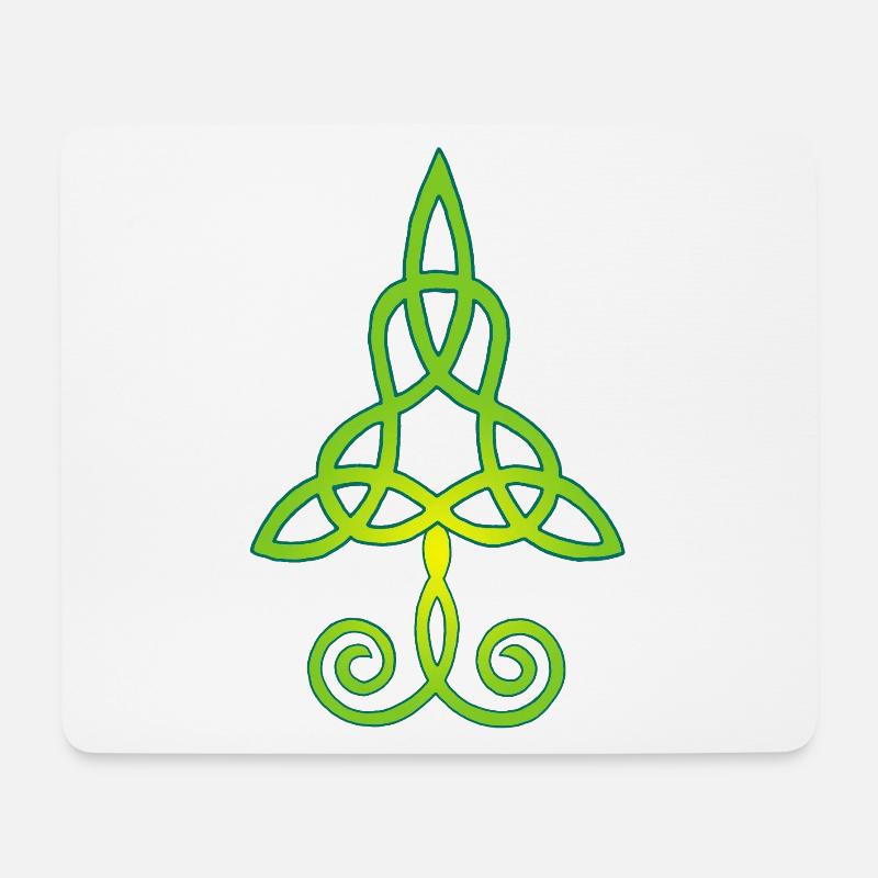 Bäume und Natur - Mousepad (Querformat) - Weiß