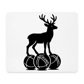 Bock auf Boule - Mousepad (Querformat) - Weiß - Vorne