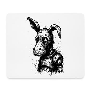 âne triste - Tapis de souris (format paysage) - blanc - Devant