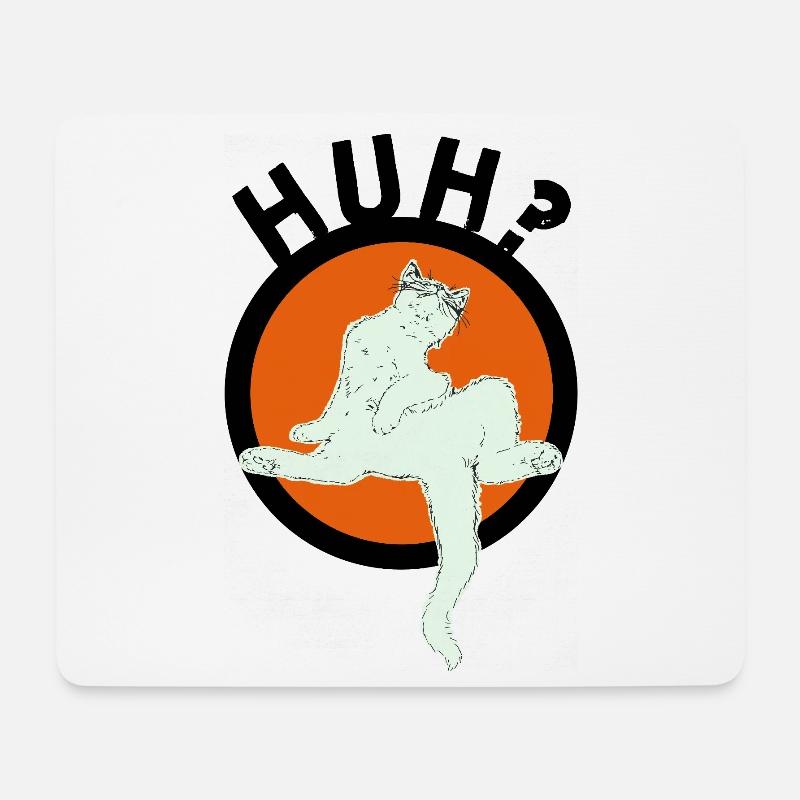 HUH? - Mouse Pad (horizontal) - white