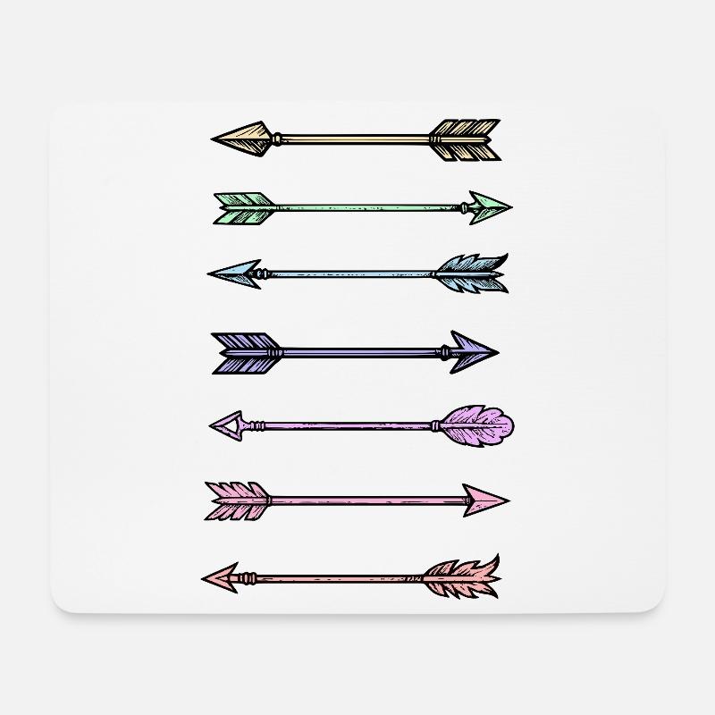 Colorful Arrows Design - Mouse Pad (horizontal) - white