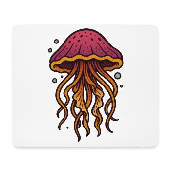 Vibrant Jellyfish Ocean Art - Mouse Pad (horizontal) - white - Front