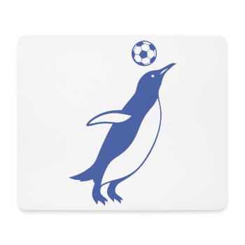 Minimaliste Pingouin Joueur de Football Joueur de Football - Tapis de souris (format paysage) - blanc - Devant