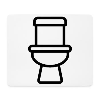 toilet - Mouse Pad (horizontal) - white - Front