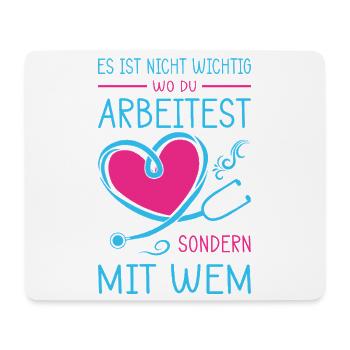 Nurse Gifts Nursing Funny Nurse - Mouse Pad (horizontal) - white - Front