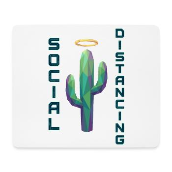 Social Distancing Cactus - Mouse Pad (horizontal) - white - Front