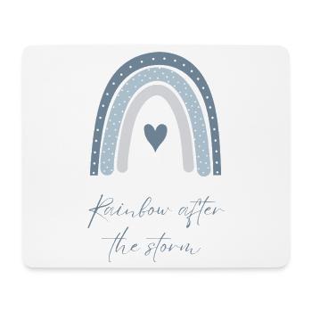 Rainbow after the Storm – Hoffnung & Liebe - Mousepad (Querformat) - Weiß - Vorne