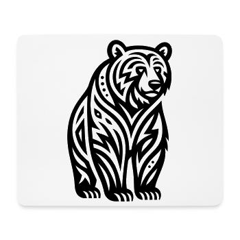 Just a Black Bear #2 / JustN-imal - Mouse Pad (horizontal) - white - Front