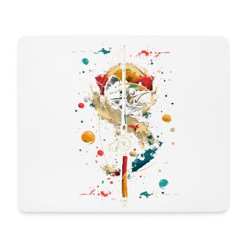 Pêche - Tapis de souris (format paysage) - blanc - Devant