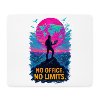Telecommuting No office, no limits - Mouse Pad (horizontal) - white - Front