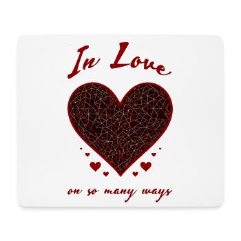 In Love - Stylish declaration of love for couples - Mouse Pad (horizontal) - white - Front