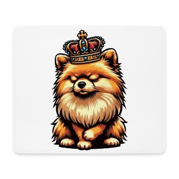 Poméranien Poméranien Spitz Chien Miniature Spitz Holder - Tapis de souris (format paysage) - blanc - Devant