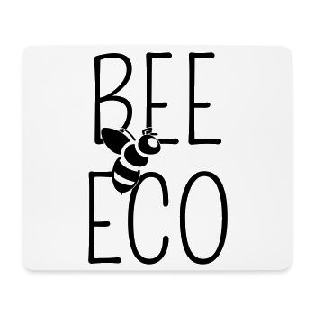 Abeille Bee Eco Minimaliste Low Tech - Tapis de souris (format paysage) - blanc - Devant