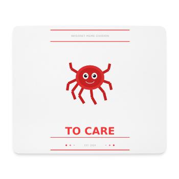 Too Viral To Care Spider - Mouse Pad (horizontal) - white - Front