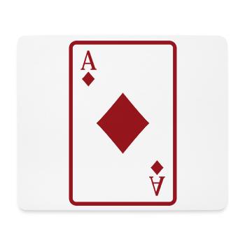Poker card - Mouse Pad (horizontal) - white - Front