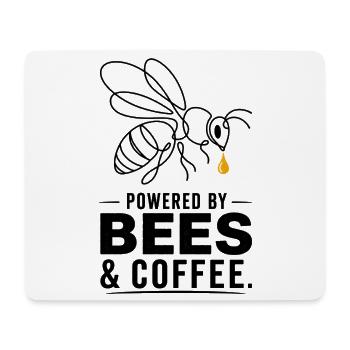 Kaffeegetränkte Bienen Power - Mousepad (Querformat) - Weiß - Vorne