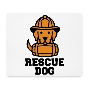 Rescue Dog Rettungshund Icon - Mousepad (Querformat) - Weiß - Vorne