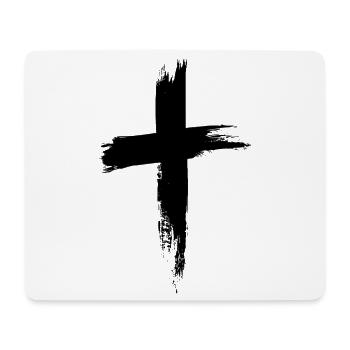 Christen Kreuz - Mousepad (Querformat) - Weiß - Vorne