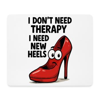 High Heels Therapy Cartoon: Comic Schuhe mit Spruc - Mousepad (Querformat) - Weiß - Vorne